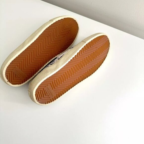 SAINT LAURENT Black/White Leopard Print Canvas Slip-On Sneakers Size 38.5 - Picture 10 of 10